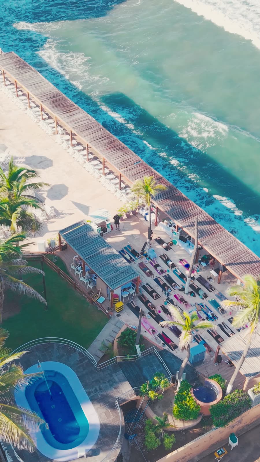 Vista aérea de la playa de Mazatlán